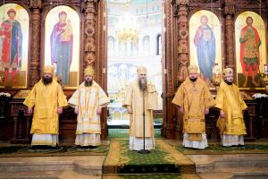 Епископ Городецкий и Ветлужский Парамон сослужил Главе Нижегородской митрополии в Александро-Невском кафедральном соборе Нижнего Новгорода