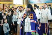 В Лазареву субботу епископ Городецкий и Ветлужский Парамон совершил Божественную литургию в храме Всех Святых г. Семенов