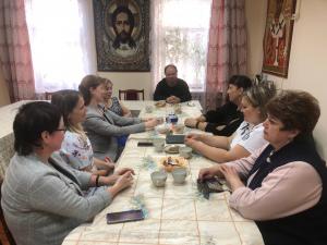 Встреча благочинного Семеновского округа с представителями группы «Обеды для Победы», занимающейся помощью СВО