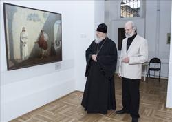 Епископ Городецкий и Ветлужский Августин посетил юбилейную выставку члена Союза художников России В. И. Заноги