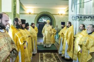 Божественная литургия и учеба священнослужителей прошла в Городецком Феодоровском мужском монастыре.