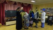 Молебен перед иконой святой блаженной Матроны Московской в Шахунском доме-интернате для престарелых и инвалидов