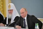 Президент Российской Федерации встретился с участниками Архиерейского Собора Русской Православной Церкви