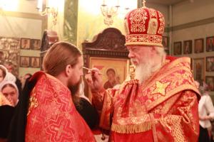 Епископ Августин совершил всенощное бдение накануне Недели о слепом.
