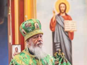 Епископ Августин совершил Божественную литургию в день памяти преподобного Сергия Радонежского в с. Белбаж Ковернинского района.