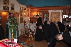 В храме прп. Сергия Радонежского при ИК-12  состоялась Божественная литургия