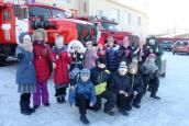 Учащиеся 3 и 4 классов Семёновской православной гимназии совершили учебную экскурсию в Пожарную часть г. Семёнов