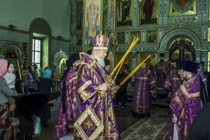 Епископ Августин совершил Литургию Преждеосвященных Даров в день памяти сорока мучеников севастийких.