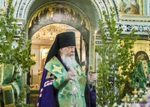 Епископ Августин совершил Всенощное бдение в честь Дня Пресвятой Троицы в кафедральном соборе г. Городец