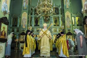 В день памяти святого равноапостольного великого князя Владимира епископ Августин совершил Божественную литургию в Феодоровском соборе  Городца