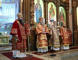 Епископ Городецкий и Ветлужский Августин принял участие в Божественной литургии в Александро-Невском кафедральном соборе Нижнего Новгорода.