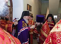 Епископ Городецкий и Ветлужский Августин совершил Божественную литургию в Феодоровском соборе Городецкого Феодоровского мужского монастыря
