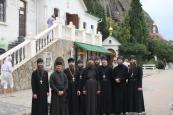 Братия Городецкого Феодоровского мужского монастыря посетили Свято-Климентовский Инкерманский мужской монастырь 