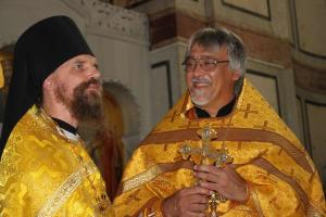 Братия Городецкого Феодоровского мужского монастыря совершили Божественную литургию в Свято-Владимирском соборе города Севастополя