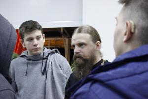 Встреча со священником на юношеской смене "Сильные духом" в Городецком благочинии