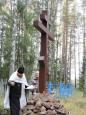 Чин освящения Поклонных крестов в селе Новоникольское Варнавинского района