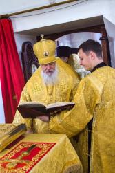 Епископ Городецкий и Ветлужский Августин совершил Божественную литургию в храме Вознесения Господня поселка Ковернино