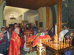 Божественная литургия в день трезвости в храме Покрова Пресвятой Богородицы