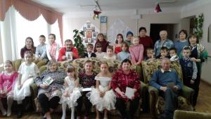 Поздравление с Рождеством Христовым жильцов Роженцовского спецжилдома
