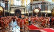 В день своего тезоименитства Святейший Патриарх Кирилл совершил Божественную литургию в Храме Христа Спасителя в Москве