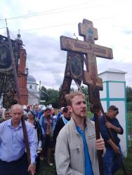 Крестный ход в честь празднования Владимирской иконы Божией Матери прошел в Семеновском благочинии