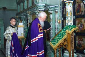 Епископ Городецкий и Ветлужский Августин совершил Божественную литургию в кафедральном соборе Городца