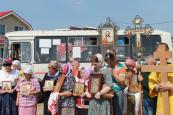 Крестный ход с частицами мощей святых вокруг села Строчково Городецкого благочиния