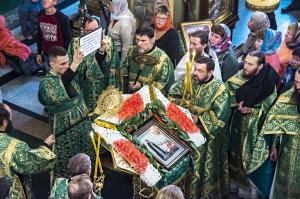 В день Перенесения мощей Александра Невского епископ Августин возглавил Божественную литургию в Городецком Феодоровском мужском монастыре