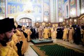 Святейший Патриарх Кирилл совершил утреню всенощного бдения в Александро-Невском кафедральном соборе Нижнего Новгорода
