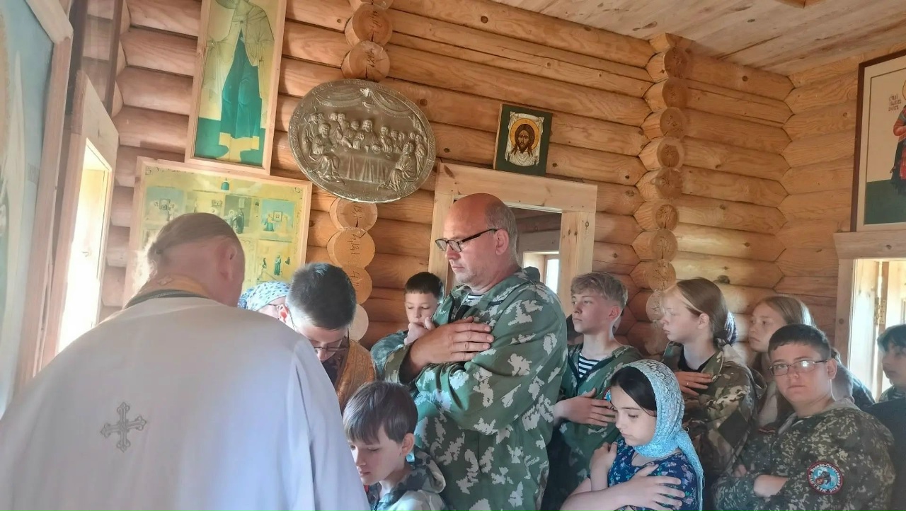 Воспитанники Нижегородского военно-патриотического клуба «Щит» посетили храм Ковернинского благочиния