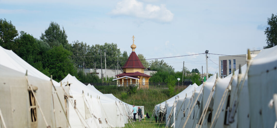Завершает работу палаточный городок для паломников, прибывших на Дивеевские торжества