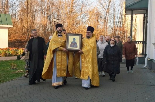 В нижегородском Елисаветинском храме торжественно встретили икону преподобного благоверного князя Олега Брянского