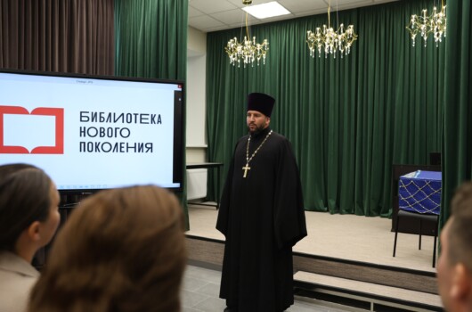 Помощник благочинного Молитовского округа принял участие в открытии обновленной модельной библиотеки имени П. П. Бажова