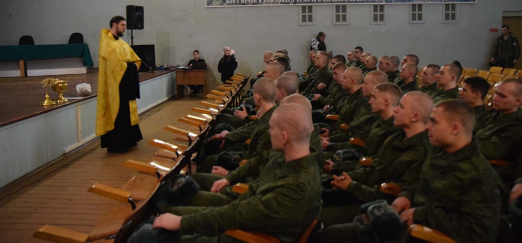 Помощник благочинного Воскресенского округа Нижегородской епархии совершил молебен в областном призывном пункте
