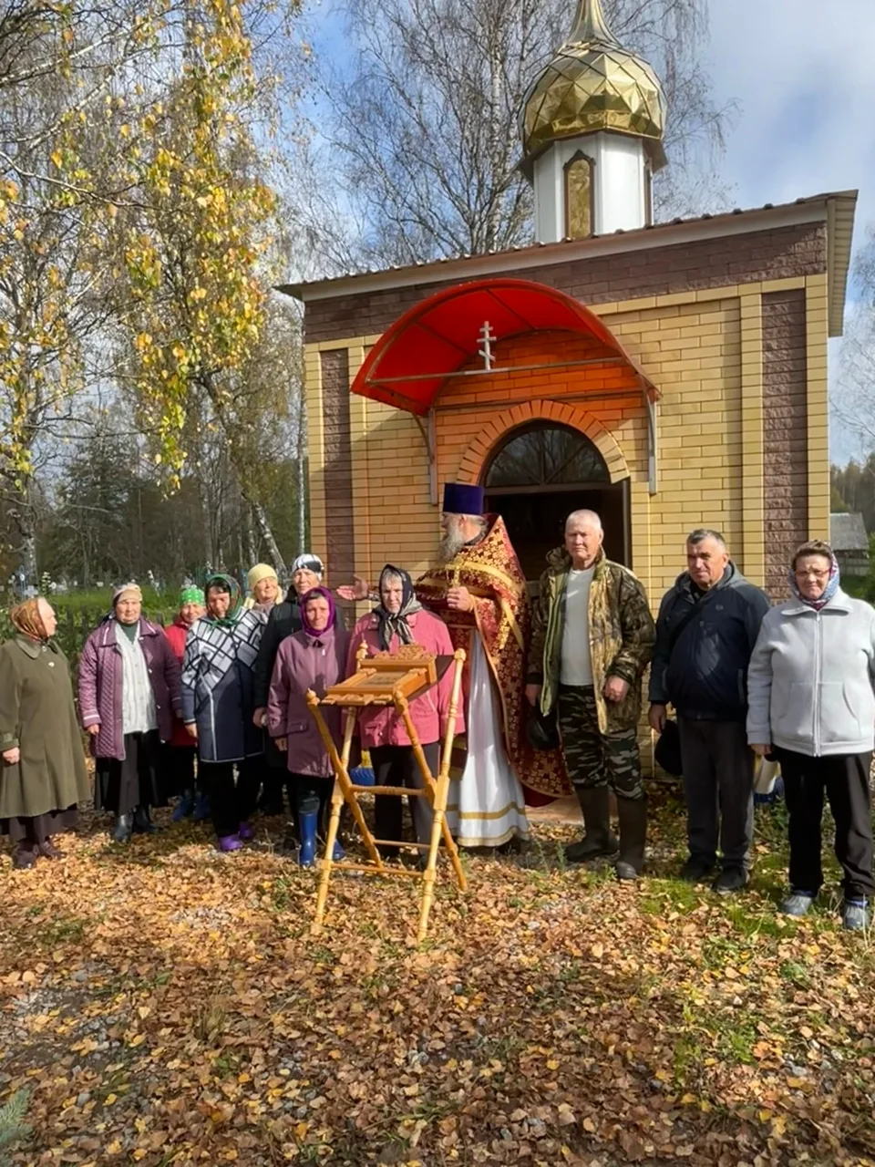 В часовне деревни Филоново Городецкого округа впервые за долгое время была совершена Божественная литургия 