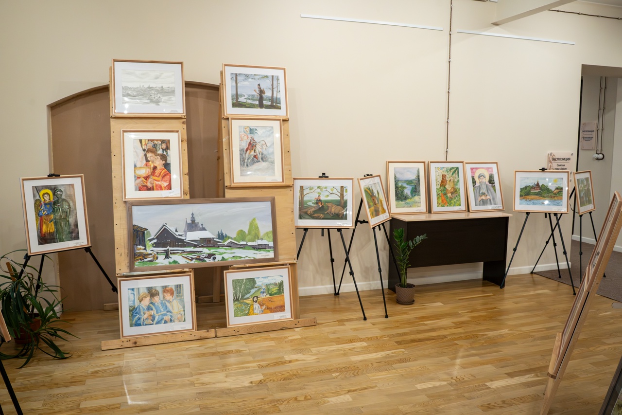 В Городецком Феодоровском мужском монастыре состоялось открытие выставки творческих работ «Наследие преподобного Варнавы Ветлужского. Творчество во имя святого»