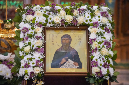 В день памяти преподобного Иоанна Дамаскина митрополит Георгий совершил Божественную литургию в Александро-Невском кафедральном соборе Нижнего Новгорода