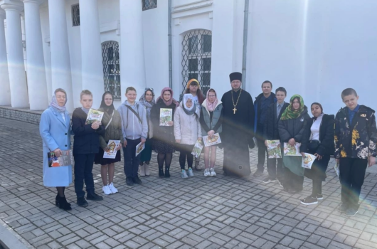 Воспитанники коррекционной школы № 8 города Арзамаса посетили храм в честь Казанской иконы Божией Матери