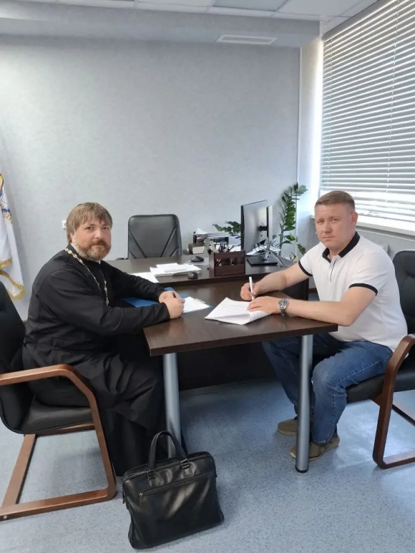 Рабочая встреча благочинного Сокольского округа с директором Сокольского техникума индустрии сервиса и предпринимательства