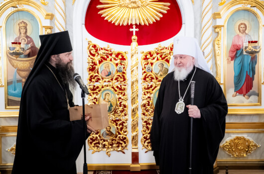Глава Ставропольской митрополии совершил Божественную литургию в Иоанно-Предтеченском храме села Хирино Шатковского муниципального округа