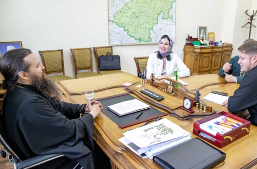 Управляющий Лысковской епархией обсудил восстановление храма в честь Рождества Христова села Быковка