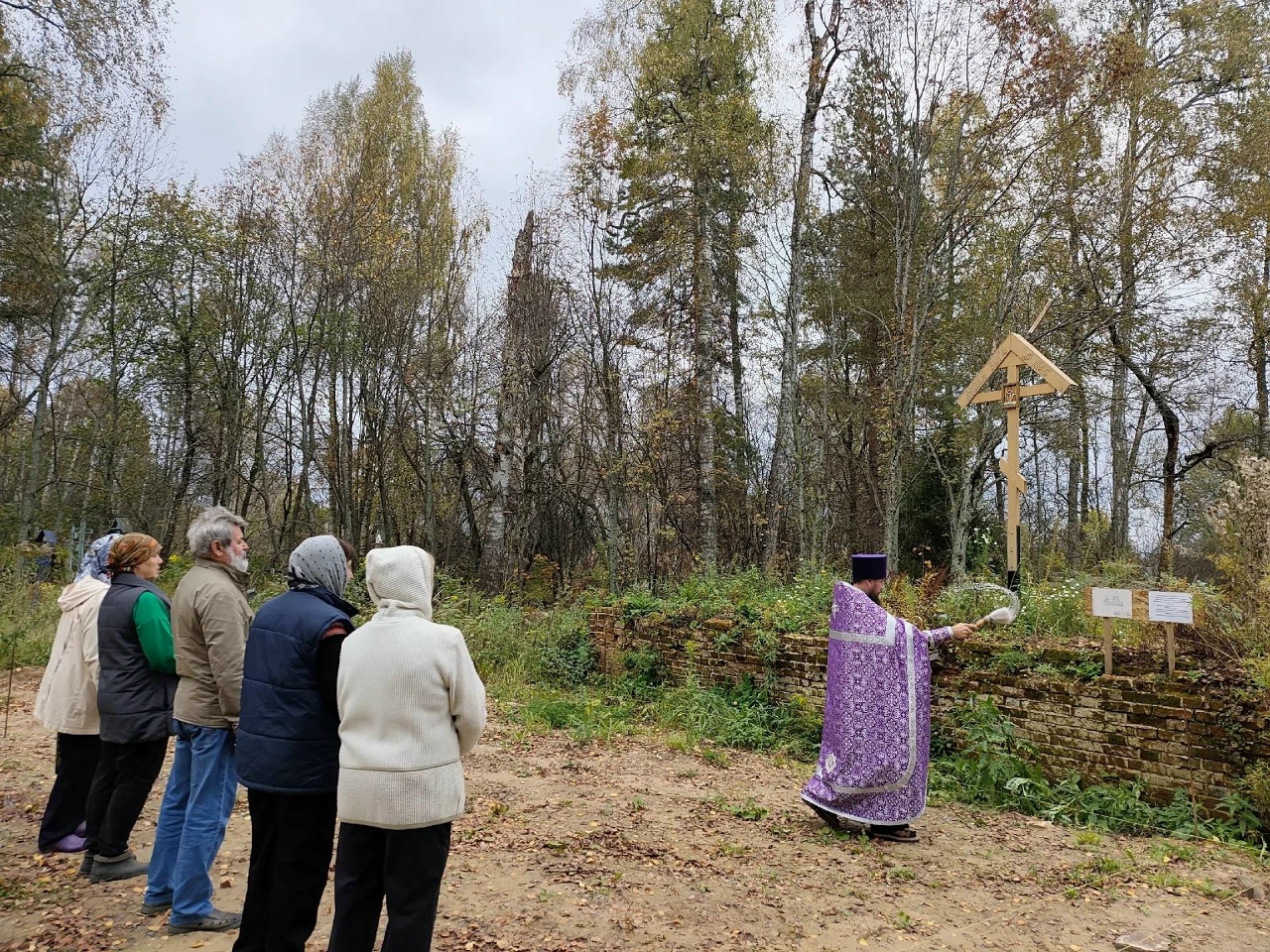  В деревне Покровское Семеновского округа заложили фундамент будущего храма