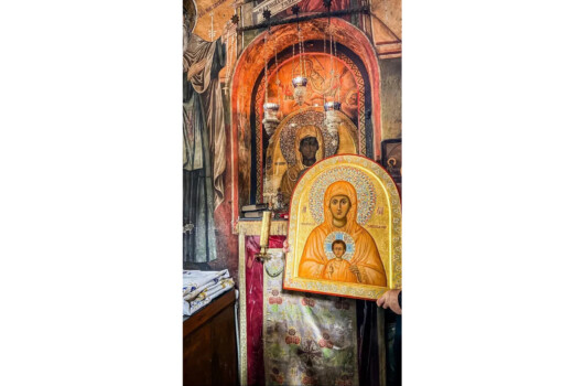 В Сергиевском храме Кстовского благочиния встретили икону из афонского монастыря