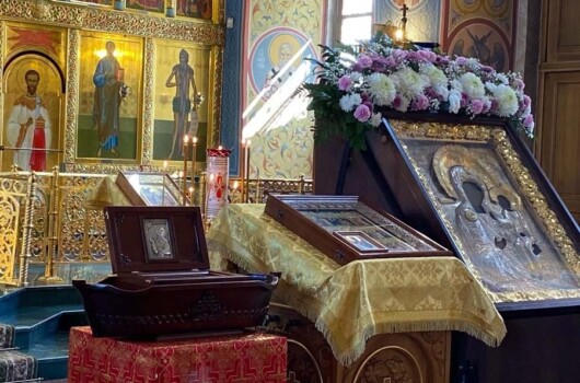 В Борском благочинии встретили ковчег с частицей мощей святого праведного воина Феодора Ушакова