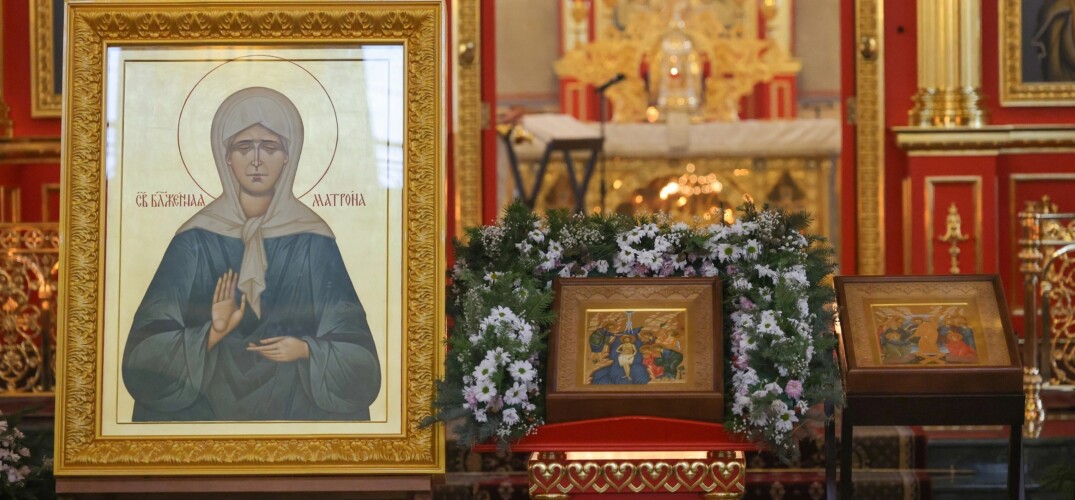 В храме в честь основателей Нижнего Новгорода торжественно встретили икону святой блаженной Матроны Московской