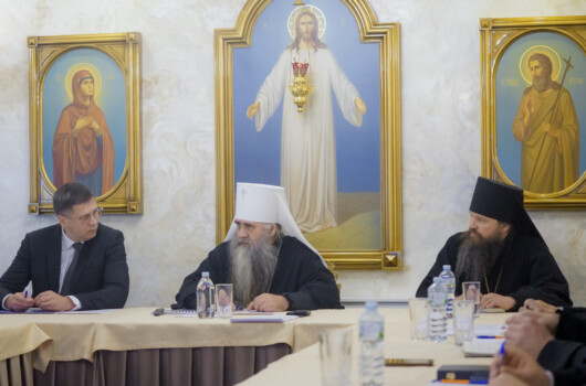 Митрополит Георгий провел совещание по вопросам строительства кафедрального собора в честь святителя Тихона Задонского в Лукоянове