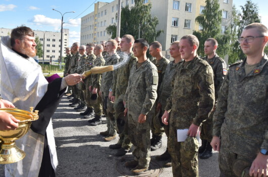 Помощник благочинного Воскресенского округа Нижегородской епархии совершил молебен в 69-й бригаде материально-технического обеспечения