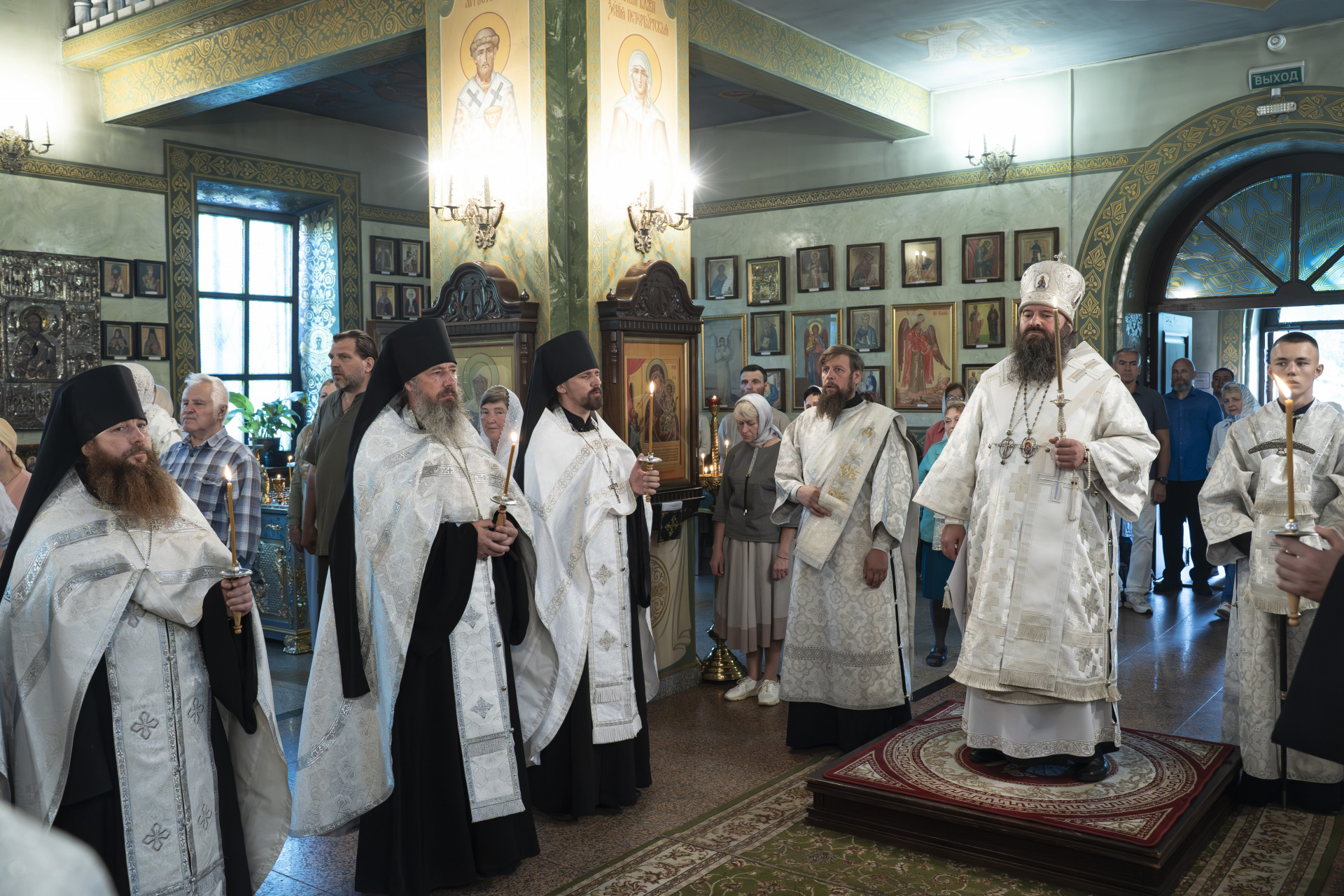 В канун Преображения Господня епископ Городецкий и Ветлужский Парамон совершил Всенощное бдение в Городецком Феодоровском мужском монастыре