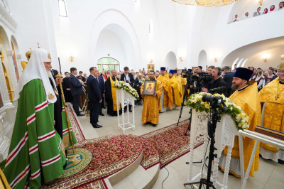 Патриаршая проповедь в Неделю 8-ю по Пятидесятнице после Литургии в храме пророка Даниила на Кантемировской г. Москвы