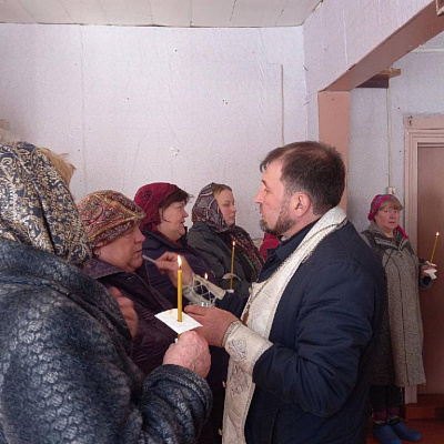 Великопостная встреча в деревне Зубово Семеновского благочиния 